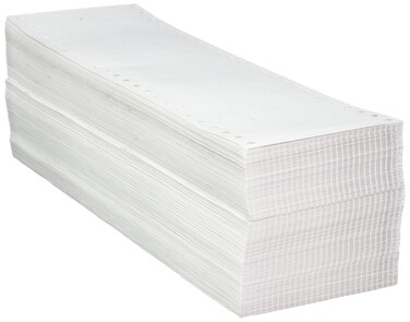 Compulabel Pinfeed Labels Fanfold Permanent Adhesive 2 34 x 716 White 110158