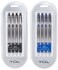 TUL Retractable Gel Pens 05mm Needle Point Fine BlackBlue Bundle 2 4packs