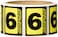 Racers Edge 90799 Race Number Set BlackYellow