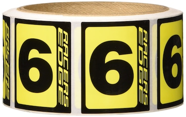Racers Edge 90799 Race Number Set BlackYellow