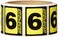 Racers Edge 90799 Race Number Set BlackYellow
