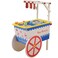 Constructive Playthings 32 12 H x 26 L x 12 14 W Woodn Ice Cream Cart with 4 Ice Cream Bars and 6 Ice Cream Scoops for Ages 3 Years and Up