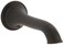 Kohler K727912BZ Artifacts WallMount Bath Spout with Flare Design Less Handles OilRubbed Bronze