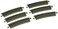 Bachmann Industries EZ Track Half Section 14 Radius Curved Track 6card N Scale