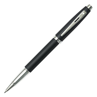 Sheaffer 100 Nickel Trim Rollerball Matte Black Cap  Barrel E193175130