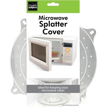 Handy Helpers Kitchen Essentials Microwave Splatter Cover 10 x 12 Silver