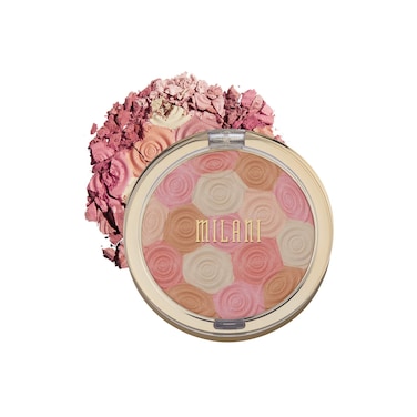 Milani Illuminating Face Powder  Beautys Touch 035 Ounce CrueltyFree Highlighter Blush  Bronzer in One Compact to Shape Contour  Highlight