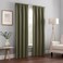 Eclipse Kendall Modern Blackout Thermal Rod Pocket Window Curtain for Bedroom or Living Room 1 Panel 42 X 63 Artichoke