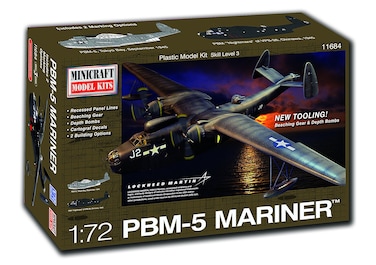 Minicraft PBM5 Mariner Nightmare Building Kit 132 Piece Navy