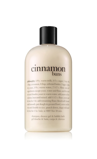 philosophy cinnamon bun shampoo shower gel  bubble bath 16 oz