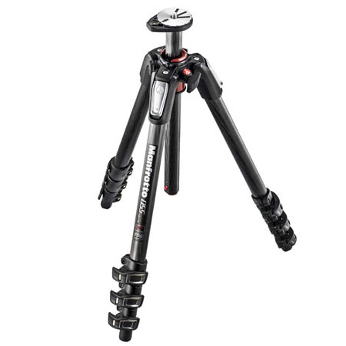 manfrotto Manfrotto 055 4section Carbon Fiber Tripod With Horizontal Column