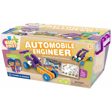 Kids First Automobile Engineer Kit  STEM  32 Page FullColor Illustrated Storybook  Ages 3  Preschoolers and kindergartners  Develop Fine Motor Skills  Parents Choice Gold Award