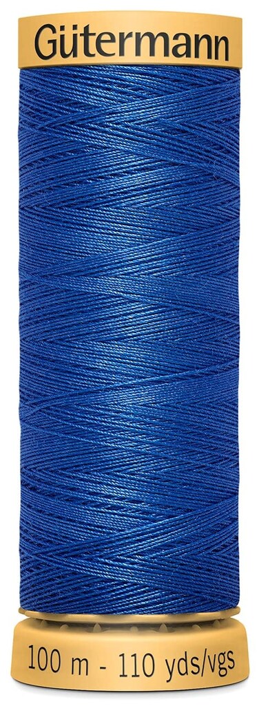 Gutermann Natural Cotton Thread 110 YardsRoyal Blue