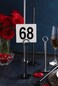 New Star Foodservice 23053 1100 Double Sided Table Numbers 4 x 4 Inch White