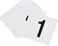 New Star Foodservice 23053 1100 Double Sided Table Numbers 4 x 4 Inch White