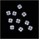 Beadaholique Lucite Babys Breath Tiny Light Weight 10Piece Flower Beads 6mm Matte White