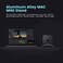 Tinpec Alloy Desktop Stand for Apple Mac Mini Aluminum Vertical Stands Holder with AntiSlip Rubber Feet Compatible with Apple MAC Mini 20102022 Silver