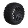 BQLZR Front and Rear 6601666036 Wheel Rim Rubber Tires for RC 110 OffRoad Car Pack