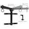 Yes4All Wall Mount Adjustable Heavy Bag Hanger with Chain  Heavy Duty  Punching Bag Bracket for Boxing Muay Thai and MMA Training