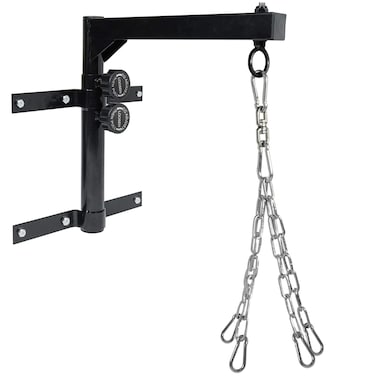 Yes4All Wall Mount Adjustable Heavy Bag Hanger with Chain  Heavy Duty  Punching Bag Bracket for Boxing Muay Thai and MMA Training