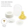 Natursutten AntiColic Glass Baby Bottle 2Pack  8 oz 4 oz Bottles for Breastfeeding Babies  Newborn Bottles Set Natural Rubber SlowFlow Bottle Nipples Seals Valves Baby Bottle Caps 8 Ounce