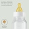 Natursutten AntiColic Glass Baby Bottle 2Pack  8 oz 4 oz Bottles for Breastfeeding Babies  Newborn Bottles Set Natural Rubber SlowFlow Bottle Nipples Seals Valves Baby Bottle Caps 8 Ounce