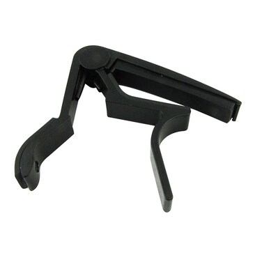 Musiclily Zinc Metal Single Handed Guitar Capo for 6 String Electric Acoustic Guitar Bass UkuleleBlack