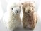 MEKBOK 2pcs Cute Alpaca Plush Toy Camel Cream Llama Stuffed Animal Kids Doll 9inch23cm Height
