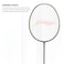 LiNing Wind Lite 700 II Carbon Graphite Badminton Strung Racket with Full Racket Cover Dark GreyLime