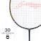 LiNing Wind Lite 700 II Carbon Graphite Badminton Strung Racket with Full Racket Cover Dark GreyLime
