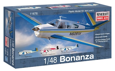 Minicraft Bonanza Airplane Model Kit 148 Scale