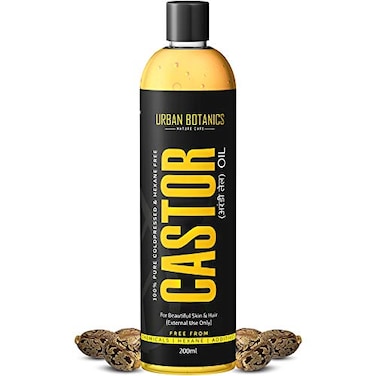 UrbanBotanics Pure Cold Pressed Castor Oil for Hair and Skin 200ml