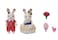 Calico Critters Town Series Cute Couple Set Set of 2 Collectible Doll Figures with Fashion and Floral Accessories