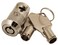 FJM Security 2537BKA Keyed Alike Slam Lock with Chrome Finish Keyed Alike