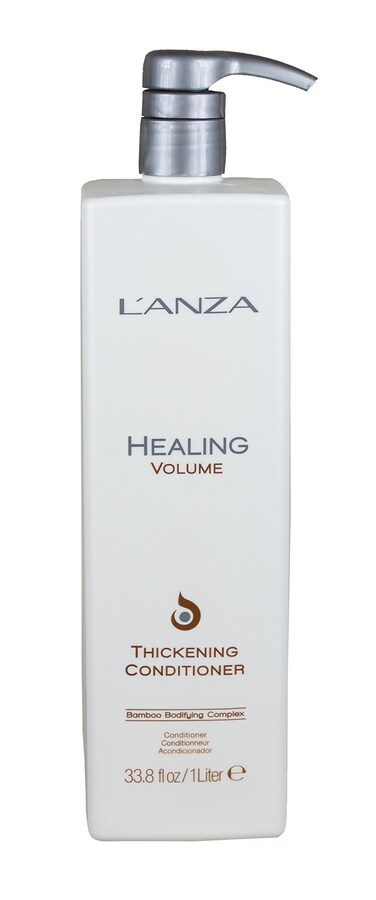 LANZA Healing Volume Thickening Conditioner Boosts Shine Volume and Thickness of Fine Flat Hair Hair Thickening Conditioner Rich With Bamboo and Keratin Luxury Hair Care