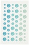 Doodlebug Sprinkles Self Glitter Enamel Embellishments Swimming Pool