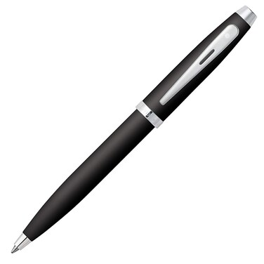 Sheaffer VFM Matte Black Ballpoint Pen with Chrome Trim