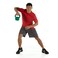 SPRI Kettlebell Weights Deluxe Cast Iron Vinyl Coated Comfort Grip Wide Handle Color Coded Kettlebell Weight Set Green 25Pound