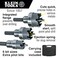 Klein Tools 31873 Heavy Duty Hole Cutter Kit Includes Carbide Hole Cutters and 2 Pilot Bits in RustProof Molded Plastic Case 8Piece