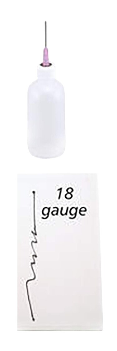 AMACO  11261G 18 Gauge Underglaze and Mixed Media Applicator 2 oz Polyethylene Bottle