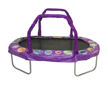 JumpKing Mini Oval Trampoline with Purple Pad 38 x 66