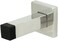 INOX DSIX1432 Square Wall Mount Door Stop with Square Base Polished Stainless Steel