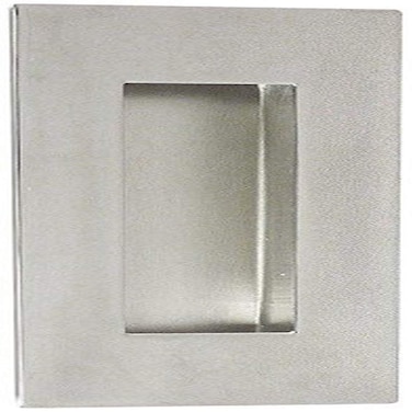 INOX FHIX0632 Rectangular Pocket or Cup Pull with Rectangular Opening Polished Stainless Steel