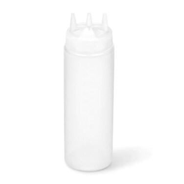 Traex 332413 Clear 24 Ounce Tri Tip Squeeze Dispenser