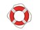 Hampton Nautical Vibrant Red Lifering with White Bands 10