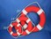 Hampton Nautical Vibrant Red Lifering with White Bands 10