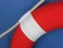 Hampton Nautical Vibrant Red Lifering with White Bands 10