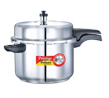 Prestige Deluxe Alpha Induction Base Pressure Cooker 8Liter Stainless Steel