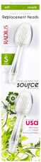 Radius Toothbrush Replacement Brush Heads 2Count Improve Gum Health  Reduce Gum Issues  Soft  Pack of 6