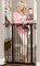 Regalo Easy Step Extra Tall Walk Thru Baby Gate Bonus Kit Includes 4Inch Extension Kit Pressure Mount Kit and Wall Cups and Mounting Kit Black 4 Count Pack of 1